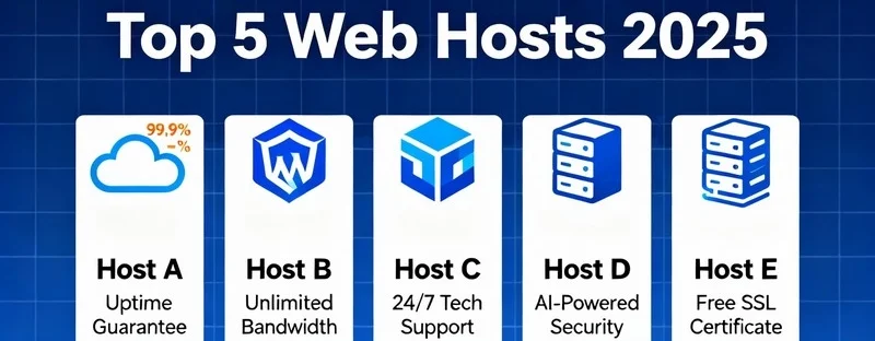 Les 5 meilleurs hébergeurs web pas chers en 2025