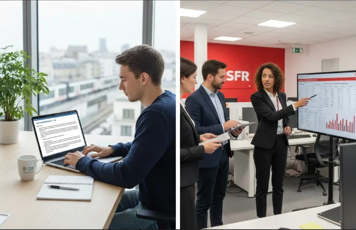 Rédiger une lettre de motivation pour le poste de gestionnaire administration et paie chez SFR